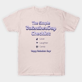 Valentine Checklist T-Shirt